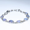 Natural Australian Boulder Opal Silver Bracelet