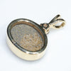 Solid Boulder Opal Rear Gold Pendant View
