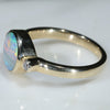 Gold opal Ring Side View