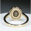 Natural Australian Boulder Opal and Diamond Gold Engagement and Wedding Ring Set  Size - 7 Code - DWB5