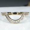 10k Gold with Natural Diamonds Fitted Wedding Band