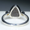 Silver Solid Opal Ring Rear View 