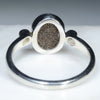 Silver Solid Opal Ring Rear View