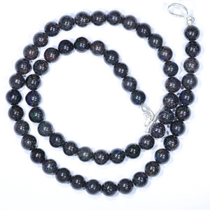 Natural Australian Sandstone Matrix Opal Bead Necklace