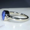 Gold Solid Opal Ring Side View