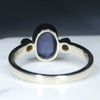 Gold Solid Opal Ring Rear View