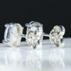Silver Opal Studs Rear View