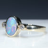 Gold Opal Ring Semi Side View