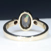 Gold Solid Opal Ring Rear View