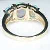 Gold Solid Opal Ring Rear View
