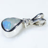 Silver Opal Pendant Side View