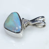 Silver Opal Pendant Side View