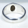 Silver Solid Opal Ring Rear View