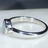 Silver Opal Ring Side View