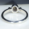 Silver Solid Opal Ring Rear View