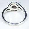 Silver Solid Opal Ring Rear View