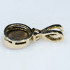 Solid Gold Opal Pendant Rear View