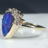 Gold Opal Ring Side View