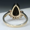 Gold Solid Opal Ring Rear View