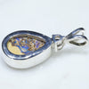 Silver Solid Opal Pendant Rear View