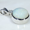Silver Opal Pendant Side View