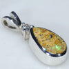 Silver Opal Pendant Side view