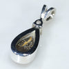 Silver Solid Opal Pendant Rear View