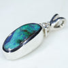 Silver Opal Pendant Side View