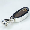 Silver Solid Opal Pendant Rear View