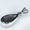 Silver Solid Opal Pendant Rear View