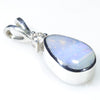Silver Opal pendant Side View