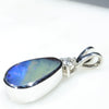Silver Opal Pendant Side View