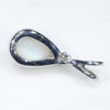 Silver Solid Opal Pendant Rear View