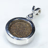 Silver Solid Opal Pendant Rear View