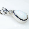 Silver Opal Pendant Side View
