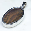 Silver Solid Opal Pendant Rear View