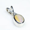 Silver Opal Pendant Side View