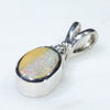 Sterling Silver - Solid Boulder Opal - Natural Diamond