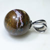 Silver Solid Opal Pendant Side View
