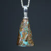 Natural Australian Matrix Opal Silver Pendant