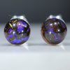 Natural Australian Matrix Opal Silver Studs