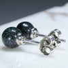 Silver Opal Studs Rear View