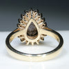 Gold Solid Opal Ring Rear View