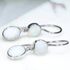Easy Wear Silver Opal Earring Design