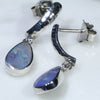 Natural Australian Boulder Opal Silver Earring (9mm x 6mm) Code -SE483