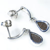 Natural Australian Boulder Opal Silver Earring (9mm x 6mm) Code -SE483