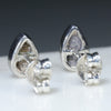 Solid Opal Silver Studs Rear View