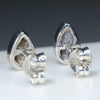 Solid Opal Silver Studs Rear View
