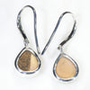 Silver Solid Opal Earrings Rear View