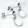 Easy Wear Silver Drop Stud Design